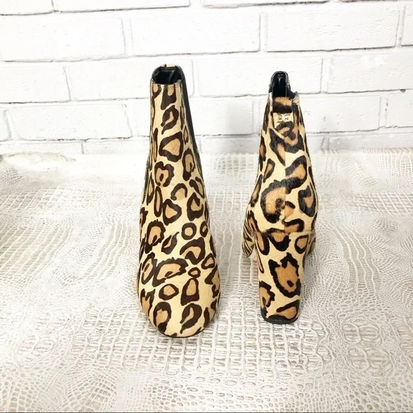 Sam Edelman Leopard-Print Calf‎ Hair Chelsea Boots - Picture 11 of 14